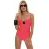 Bügel-Badeanzug ADDICTION Von Rebecca 2 Bügel-Badeanzug ADDICTION Von Rebecca -MAISON LEJABY Verkaufsgeschäft rebecca badeanzug buegel rot addiction 2