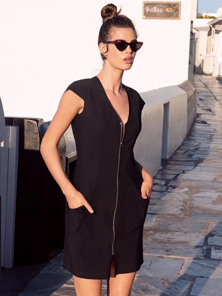 Reisekleid AMI 51 Schwarz Von Pain De Sucre 5 Reisekleid AMI 51 Schwarz Von Pain De Sucre - Image 3