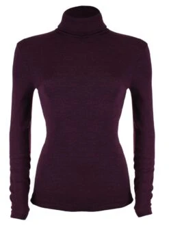 Merinowolle Seide ROLLKRAGEN SHIRT Von Artimaglia -MAISON LEJABY Verkaufsgeschäft rollkragen shirt wolle seide 29904 lila artimaglia 1