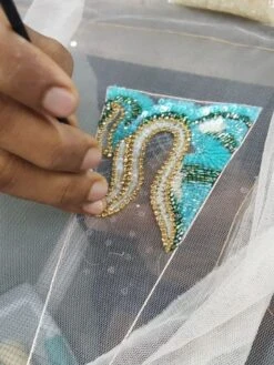 Lola Luna String KAMALA OPEN Petrol-gold Ouvert -MAISON LEJABY Verkaufsgeschäft schmuckstring kamala lola luna 2