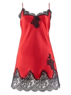 100% Seide Baby-Doll SOIE D´AMOUR Von Aubade -MAISON LEJABY Verkaufsgeschäft seide baby doll ms42 1 rouge passion soie d amour aubade