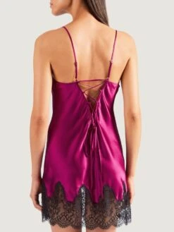 100% Seide Baby-Doll SOIE D´AMOUR Fein Aubade -MAISON LEJABY Verkaufsgeschäft seide baby doll ms42 fuchsia schwarz 3 soie d amour aubade 1 1 1 1