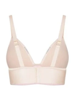 Seide Triangel BH GLORIA SMOCK Von Cadolle -MAISON LEJABY Verkaufsgeschäft seide bh 1120ac bustier rosa gloria soie poudre cadolle 3