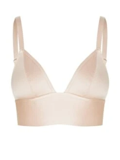 Seide Triangel BH GLORIA SMOCK Von Cadolle -MAISON LEJABY Verkaufsgeschäft seide bh 1120ac bustier rosa gloria soie poudre cadolle 4