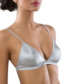 Seta Superior Stretchseide Triangel-BH REGALE Von Cotton Club -MAISON LEJABY Verkaufsgeschäft seide bh 2zm regale silber seta superior cotton club