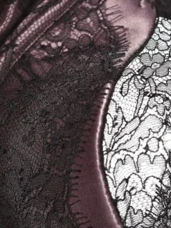 Seide Bügel-BH RAMA SOIE TOURBE Violett-schwarz Von Cadolle -MAISON LEJABY Verkaufsgeschäft seide bh soutien gorge rama soie prune 1119am cadolle 3 1