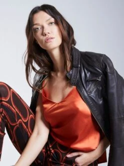 100% Seide Camisole Top KLASSIK SATIN Klassische Farben Von Eva B. Bitzer -MAISON LEJABY Verkaufsgeschäft seide camisole 27318232 ginger bitzer 1 1