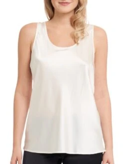 Seide Camisole Top SEDUZIONE DI SETA Einfarbig Gattina -MAISON LEJABY Verkaufsgeschäft seide camisole top 381486 champagner weiss seduzione di seta gattina 1 1 1