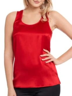 Seide Camisole Top SEDUZIONE DI SETA Uni Von Gattina -MAISON LEJABY Verkaufsgeschäft seide camisole top 381486 leuchtend rot seduzione di seta gattina 1 1