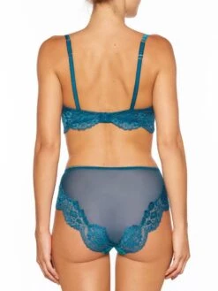 Seide Triangel BH ADRIANA Von Millesia -MAISON LEJABY Verkaufsgeschäft seide dessous adriana m1325 m1385 tuerkis blau millesia lingerie 2