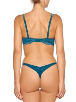 Seide Push-Up BH ADRIANA Von Millesia -MAISON LEJABY Verkaufsgeschäft seide dessous adriana m1332 m3188 tuerkis blau millesia lingerie 2