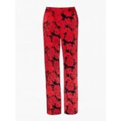 100% Seide Hose TOI MON AMOUR Rot-schwarz Von Aubade