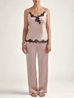 100% Seide Hose TOI MON AMOUR Altrosa Von Aubade -MAISON LEJABY Verkaufsgeschäft seide hose qs60 sonate altrosa schwarz 4 toi moi amour aubade