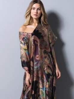100% Seide Kaftan MILANO BLACK Von Eva B. Bitzer -MAISON LEJABY Verkaufsgeschäft seide kaftan milano eva b bitzer 2