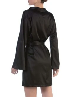 Seta Superior Seide Kimono INTREPIDO Von Cotton Club -MAISON LEJABY Verkaufsgeschäft seide kimono kurz schwarz 4vm intrepido seta superior cotton club 2 1