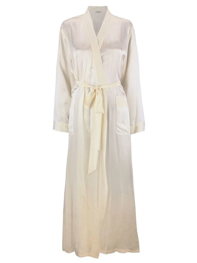 100% Seide Morgenmantel Lang KLASSIK SATIN Von Eva B. Bitzer 11 100% Seide Morgenmantel Lang KLASSIK SATIN Von Eva B. Bitzer - Image 9