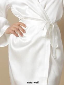 100% Seide Morgenmantel SOIE LASER Von Marjolaine -MAISON LEJABY Verkaufsgeschäft seide morgenmantel laser laurian naturel soie unie marjolaine 2 1 3 1