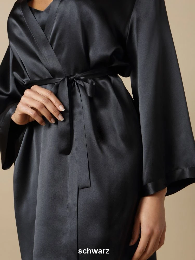 100% Seide Morgenmantel LAURIAN Lang Von Marjolaine 12 100% Seide Morgenmantel LAURIAN Lang Von Marjolaine - Image 10