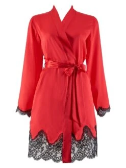 100% Seide Kimono SOIE D´AMOUR Von Aubade -MAISON LEJABY Verkaufsgeschäft seide morgenmantel ms65 1 rouge passion soie d amour aubade