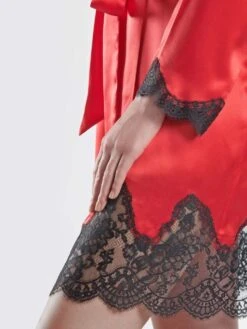 100% Seide Kimono TOI MON AMOUR Viele Farben Aubade -MAISON LEJABY Verkaufsgeschäft seide morgenmantel ms65 5 rouge passion soie d amour aubade 2 1 1