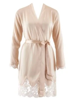 100% Seide Kimono TOI MON AMOUR Viele Farben Aubade -MAISON LEJABY Verkaufsgeschäft seide morgenmantel ms65 goldsand 1 soie d amour aubade 2 1 1