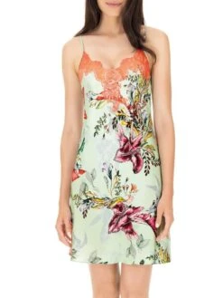 100% Seide Negligee TROPICAL GARDEN Aqua-bunt Von Luna Di Seta 5 100% Seide Negligee TROPICAL GARDEN Aqua-bunt Von Luna Di Seta -MAISON LEJABY Verkaufsgeschäft seide neglige bunt vlst60593 tropical garden luna di seta 1