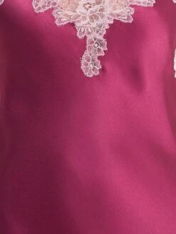 100% Seide Negligee ICONIC LACE Von Luna Di Seta -MAISON LEJABY Verkaufsgeschäft seide neglige cherry iconic lace vlst60512 luna di seta 2