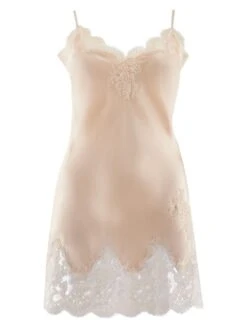 100% Seide Negligé SOIE D´AMOUR Von Aubade -MAISON LEJABY Verkaufsgeschäft seide neglige ms40 goldsand 1 soie d amour aubade
