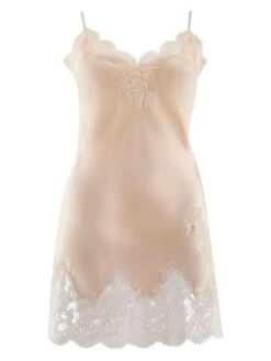 100% Seide Negligé TOI MON AMOUR Von Aubade -MAISON LEJABY Verkaufsgeschäft seide neglige ms40 goldsand 1 soie d amour aubade 4