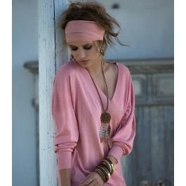 Seide / Baumwolle Strick-Pullover ACQUISE Fein Marjolaine 3 Seide / Baumwolle Strick-Pullover ACQUISE Fein Marjolaine