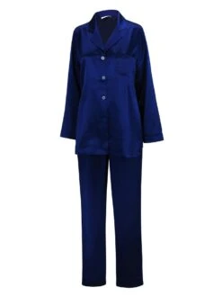 100% Seide Pyjama KLASSIK SATIN Von Eva B. Bitzer 19 100% Seide Pyjama KLASSIK SATIN Von Eva B. Bitzer -MAISON LEJABY Verkaufsgeschäft seide pyjama 27319871 blau bitzer