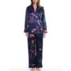 100% Seide Schlafanzug WINTER GARDEN Von Luna Di Seta -MAISON LEJABY Verkaufsgeschäft seide pyjama winter garden vlst60546 blumen luna di seta