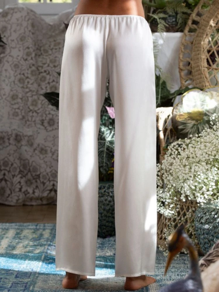 100% Seide PYJAMAHOSE Soie Unie Marjolaine 13 100% Seide PYJAMAHOSE Soie Unie Marjolaine - Image 11