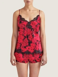 100% Seide Shorts TOI MON AMOUR Rot-schwarz Von Aubade -MAISON LEJABY Verkaufsgeschäft seide shorts qs61 1 opera rot schwarz 4 toi moi amour aubade