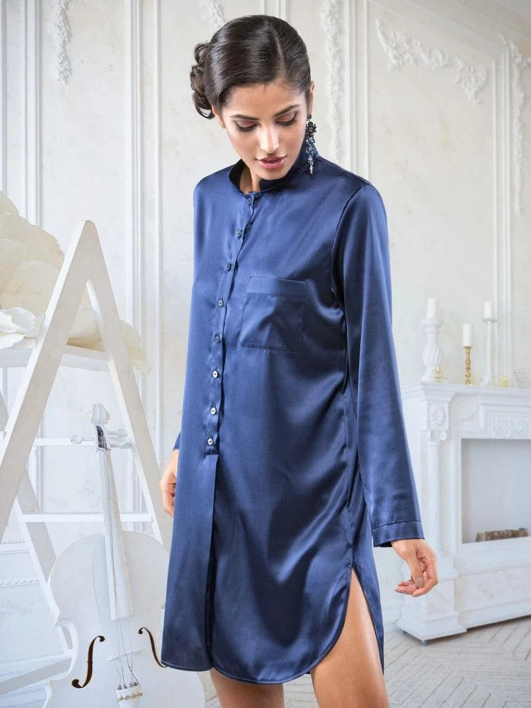 Seta Superior Seide Sleepshirt PODEROSA Cotton Club 10 Seta Superior Seide Sleepshirt PODEROSA Cotton Club - Image 8
