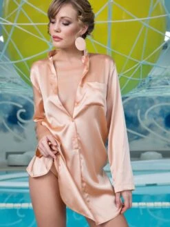 Seta Superior Seide Sleepshirt PODEROSA Cotton Club 22 Seta Superior Seide Sleepshirt PODEROSA Cotton Club -MAISON LEJABY Verkaufsgeschäft seide sleepshirt poderosa pesco cotton club 3