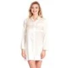 Seide Sleepshirt SEDUZIONE DI SETA Kurz Von Gattina -MAISON LEJABY Verkaufsgeschäft seide sleepshirt seduzione di seta 381453 weiss gattina 2 1 1