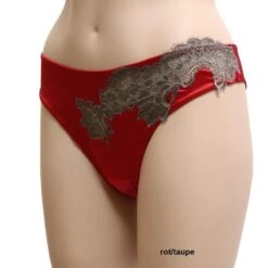 Seta Superior Stretchseide Slip FORTE Von Cotton Club 30 Seta Superior Stretchseide Slip FORTE Von Cotton Club -MAISON LEJABY Verkaufsgeschäft seide slip forte rot taupe cotton club f