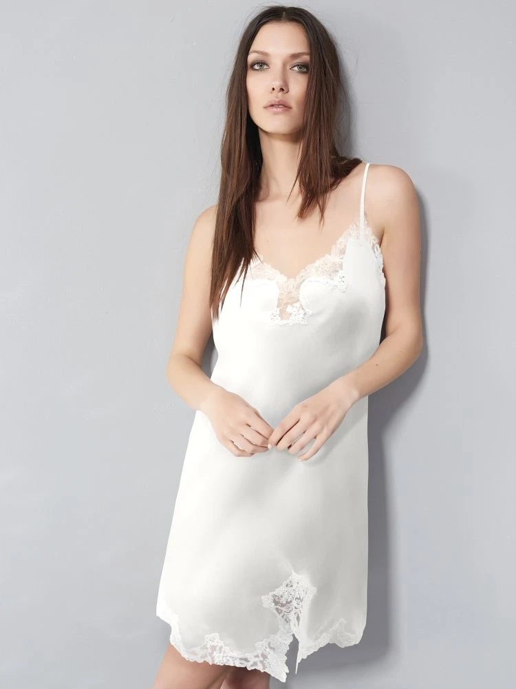 100% Seide Neglige SATIN + LACE Kurz Von Eva B. Bitzer 10 100% Seide Neglige SATIN + LACE Kurz Von Eva B. Bitzer - Image 8