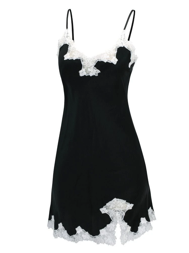 100% Seide Neglige SATIN + LACE Kurz Von Eva B. Bitzer 11 100% Seide Neglige SATIN + LACE Kurz Von Eva B. Bitzer - Image 9