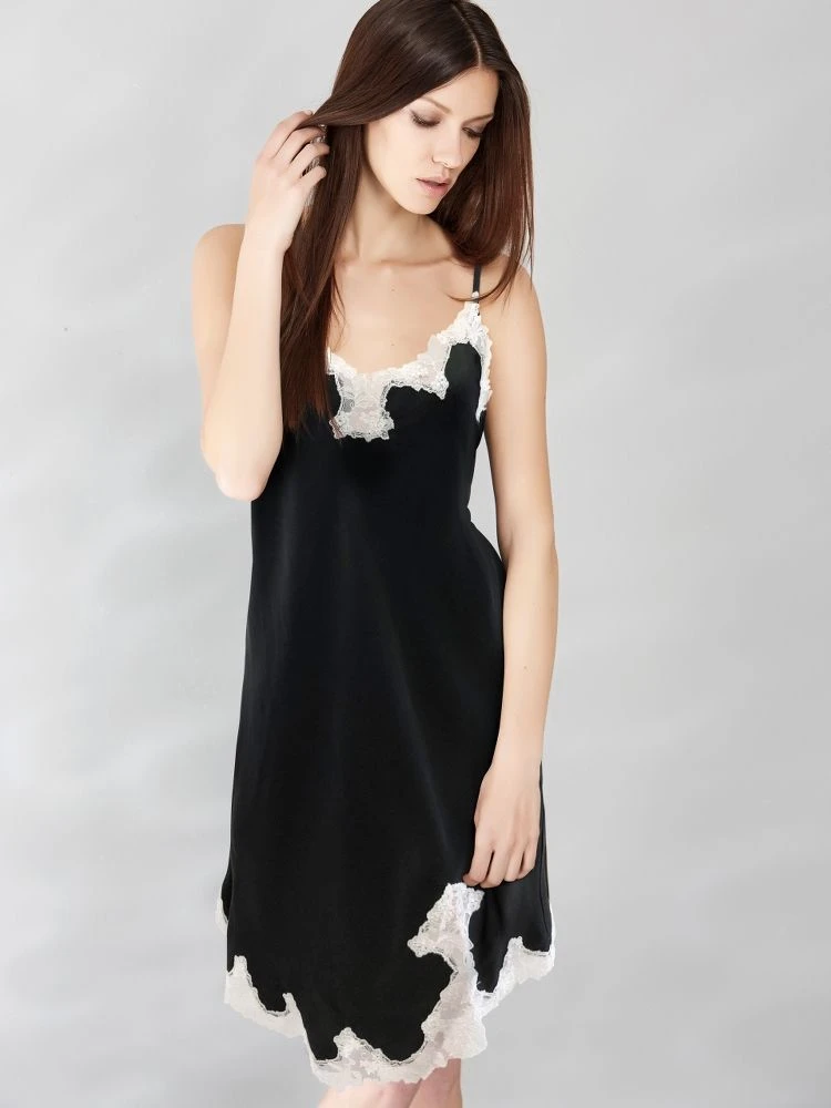 100% Seide Neglige SATIN + LACE Kurz Von Eva B. Bitzer 14 100% Seide Neglige SATIN + LACE Kurz Von Eva B. Bitzer - Image 12