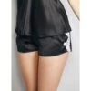 100% Seide Shorts SATIN + LACE Von Eva B. Bitzer -MAISON LEJABY Verkaufsgeschäft seide spitze shorts 29314445 schwarz weiss eva b bitzer 2 1