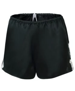 100% Seide Shorts SATIN + LACE Von Eva B. Bitzer -MAISON LEJABY Verkaufsgeschäft seide spitze shorts 29314445 schwarz weiss eva b bitzer 2 1