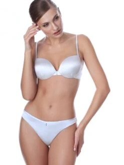 Seide Push-Up BH Von Prelude Milano -MAISON LEJABY Verkaufsgeschäft seide string bh ys194 yd194 silber prelude