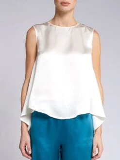 Seidentop BIANCA Von Vivis 27 Seidentop BIANCA Von Vivis -MAISON LEJABY Verkaufsgeschäft seide top bianca weiss vivis 1 1