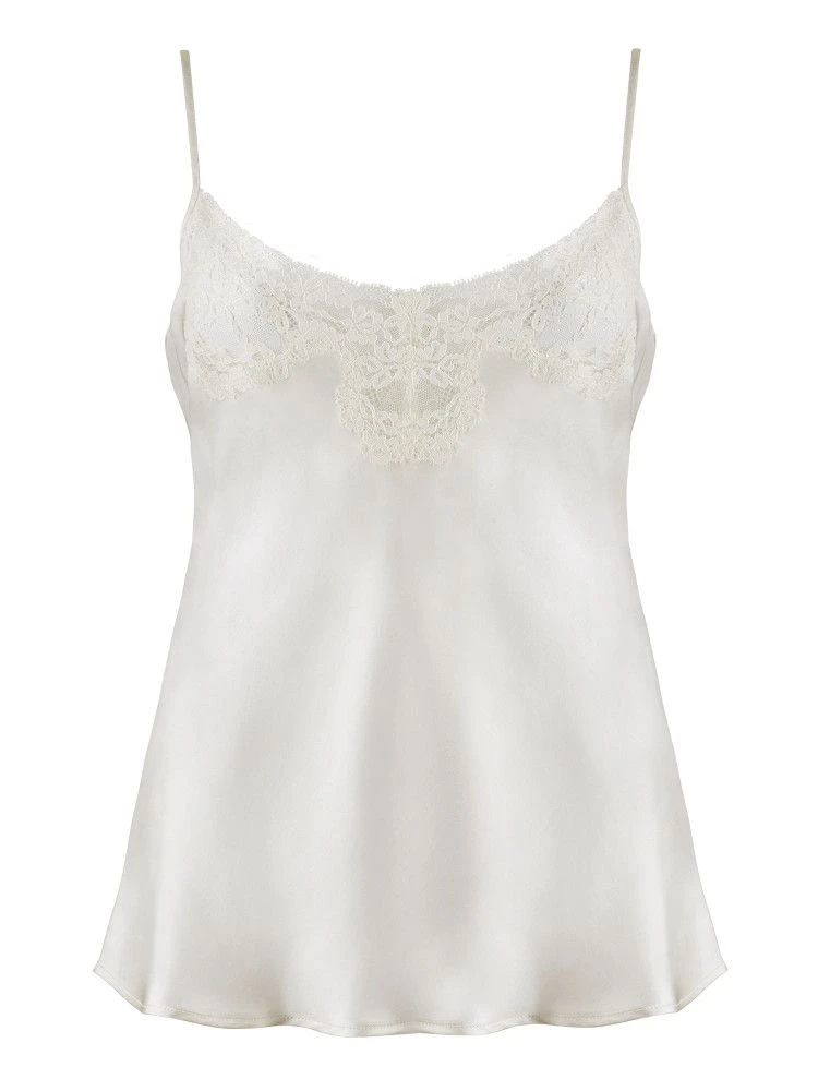 100% Seide Top CRÉPUSCULE SATINÉ Naturweiß Von Aubade 5 100% Seide Top CRÉPUSCULE SATINÉ Naturweiß Von Aubade - Image 3