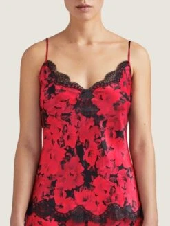 100% Seide Top TOI MON AMOUR Rot-schwarz Von Aubade -MAISON LEJABY Verkaufsgeschäft seide top qs38 1 opera rot schwarz 2 toi moi amour aubade 1