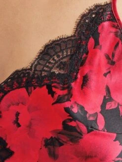 100% Seide Top TOI MON AMOUR Rot-schwarz Von Aubade -MAISON LEJABY Verkaufsgeschäft seide top qs38 1 opera rot schwarz 5 toi moi amour aubade 1