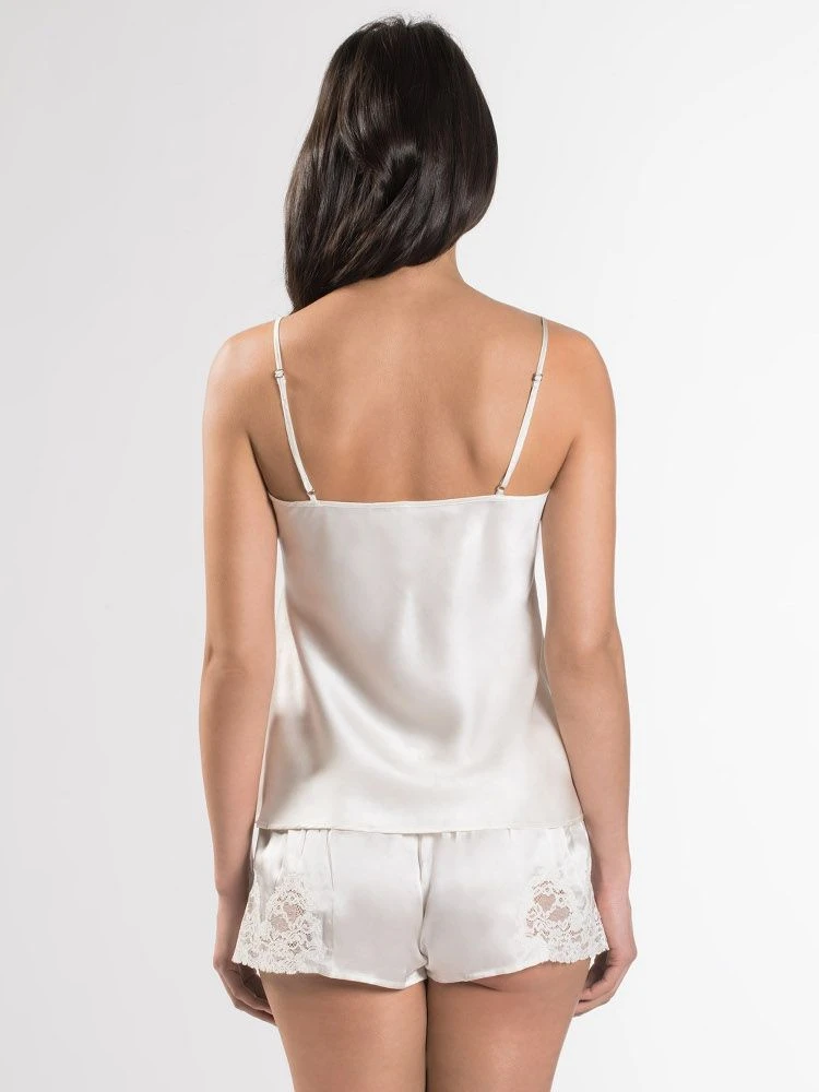 100% Seide Top CRÉPUSCULE SATINÉ Naturweiß Von Aubade 8 100% Seide Top CRÉPUSCULE SATINÉ Naturweiß Von Aubade - Image 6