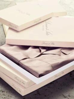 100% Seide Schlafanzug CLASSICO Von Luna Di Seta -MAISON LEJABY Verkaufsgeschäft seidenpyjama damen vlst08007 beige luna di seta 3 1 1